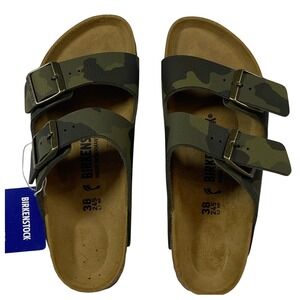 Birkenstock Arizona Forest Camo Birko-Flor Sandals Mens 5 Womens 7.5 EU 38 NEW